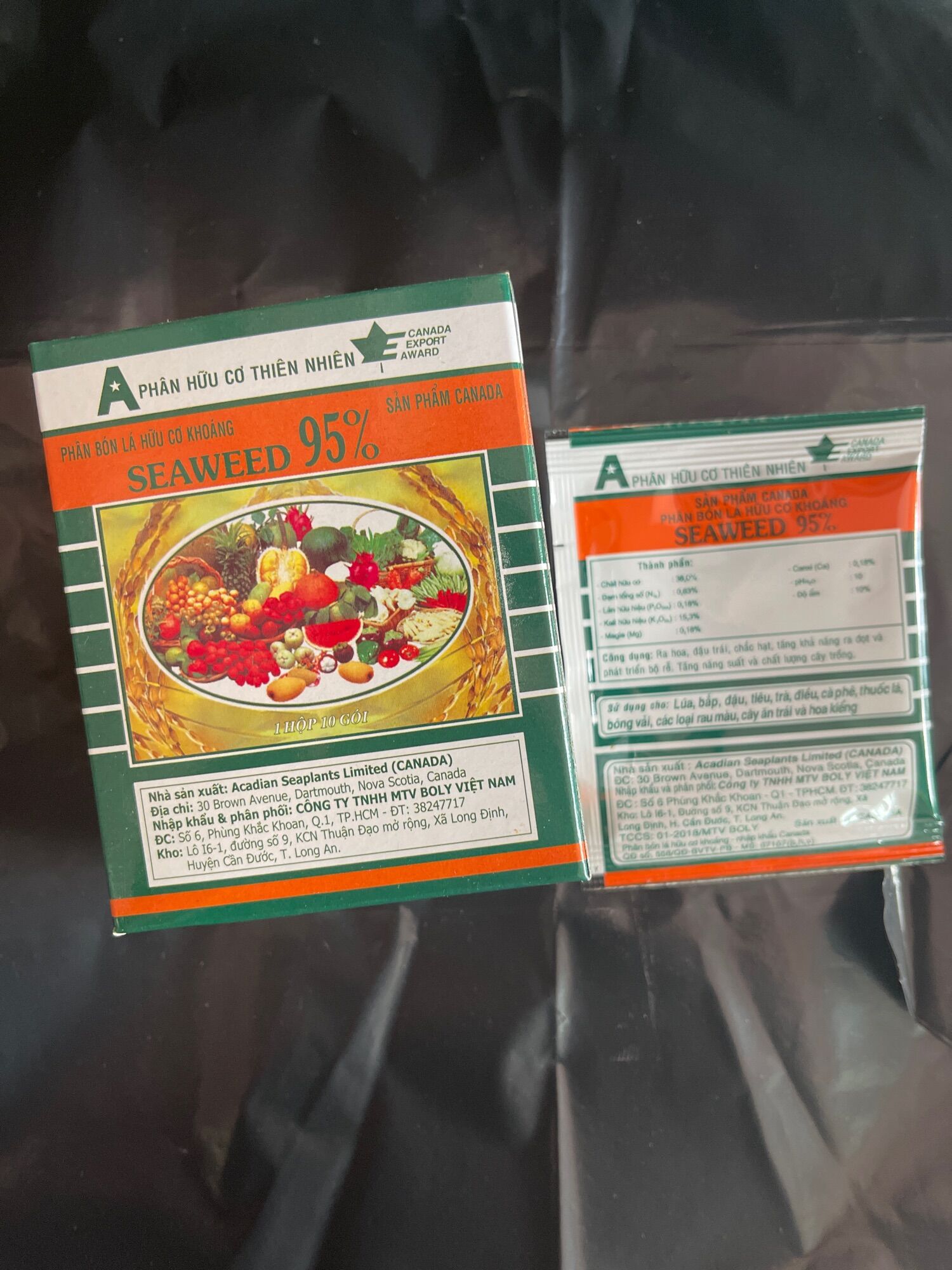 Phân hữu cơ thiên nhiên Seaweed 95% rong biển sản xuất Canada