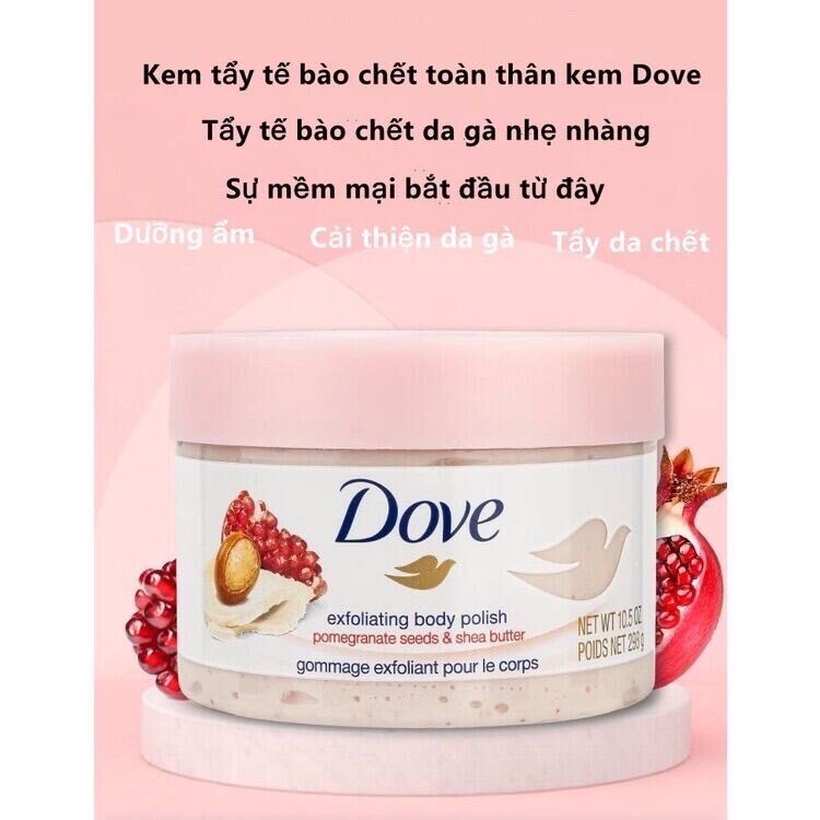 Tẩy da chết toàn thân Dove 225ml
