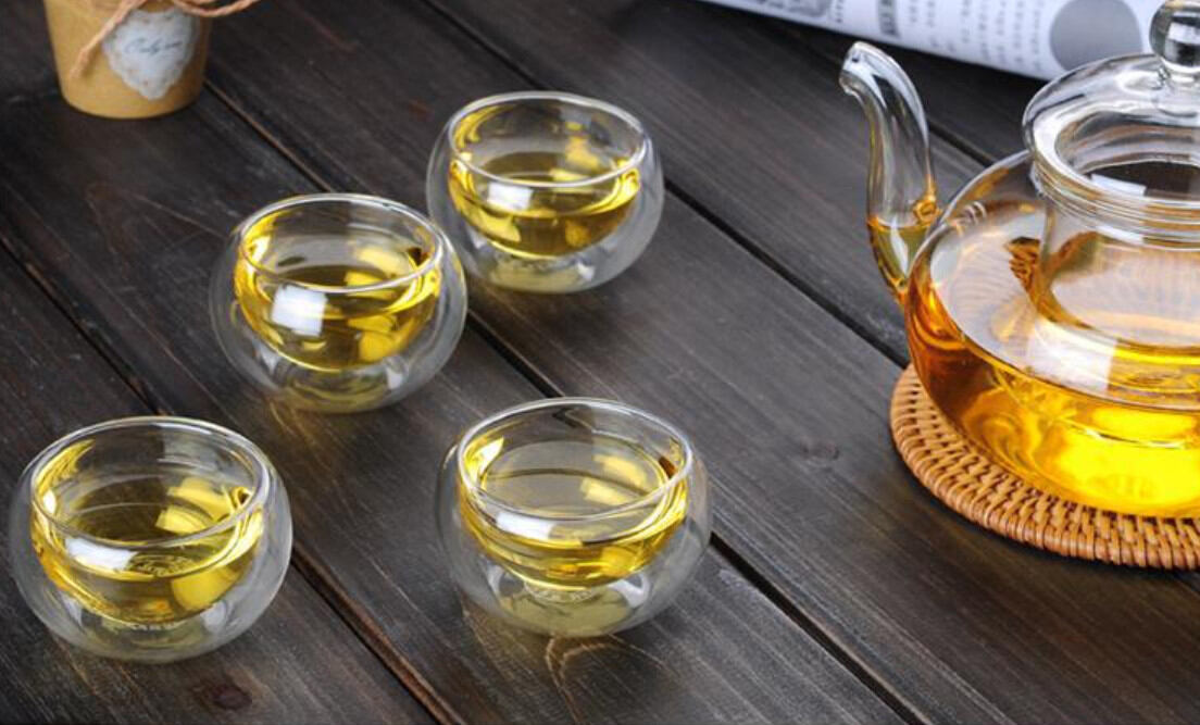 2-Layer Thermal Insulated Glass Tea Cup