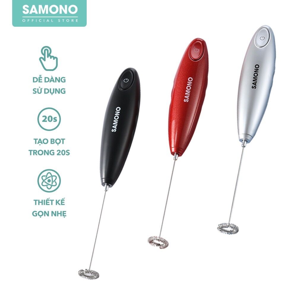 Máy tạo bọt sữa cho các tín đồ yêu thích cà phê cappuchino, latte - samono sw-mfb11, mfr11, mfs11