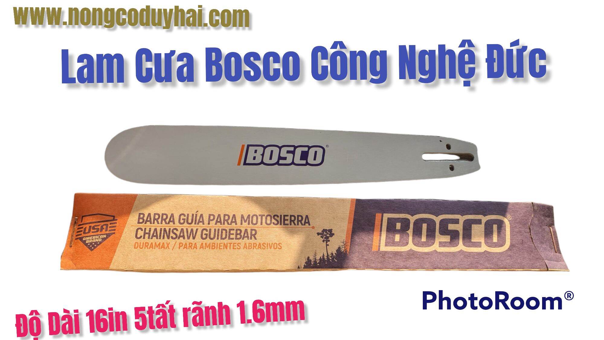 Lam cưa xích bosco hàng công nghệ đức độ dài 50cm 60cm rãnh 12ly dành cho cưa lớn stihl