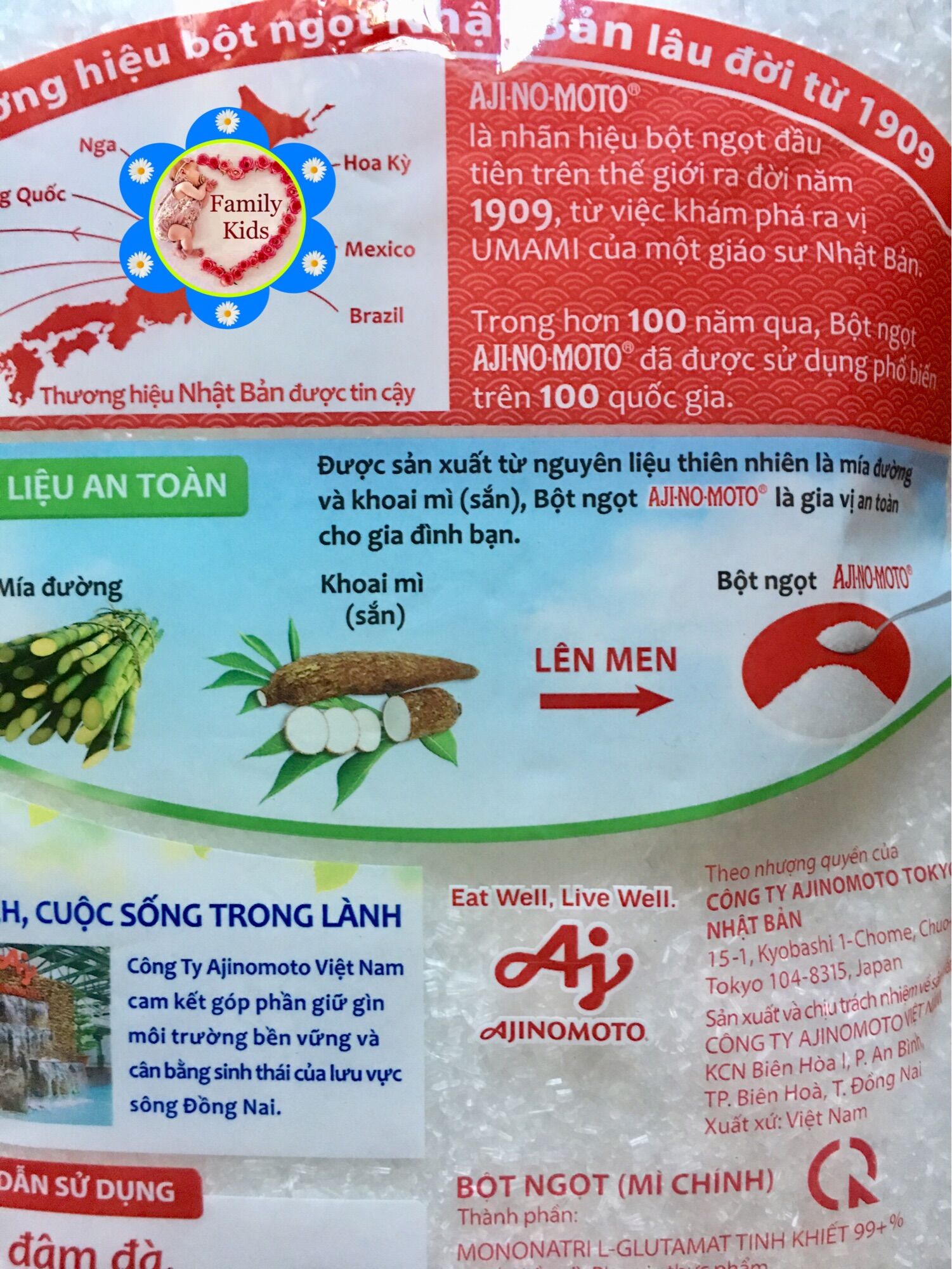Bột ngọt Ajinomoto gói 1kg hạt lớn