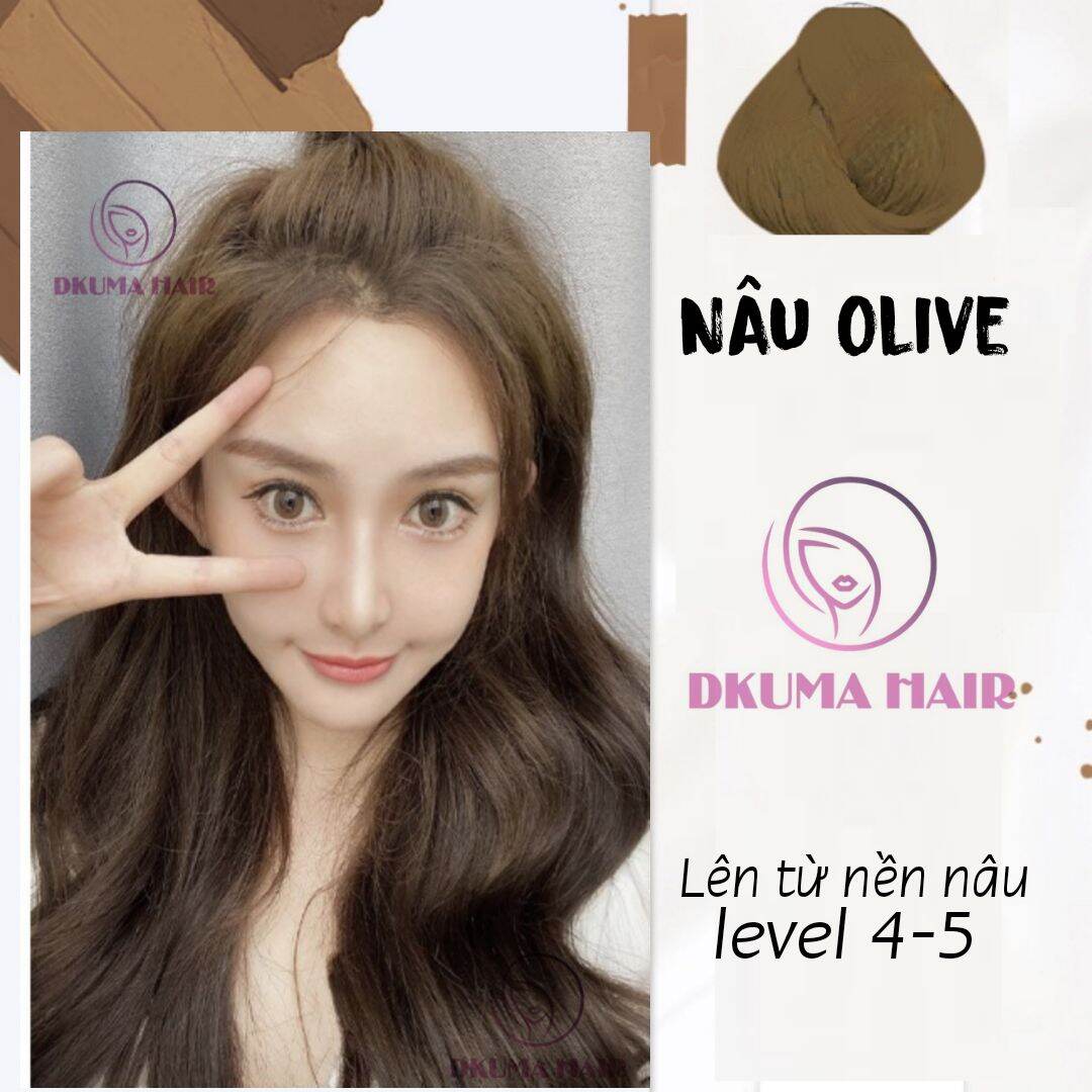 Màu nhuộm nâu olive dkumahair