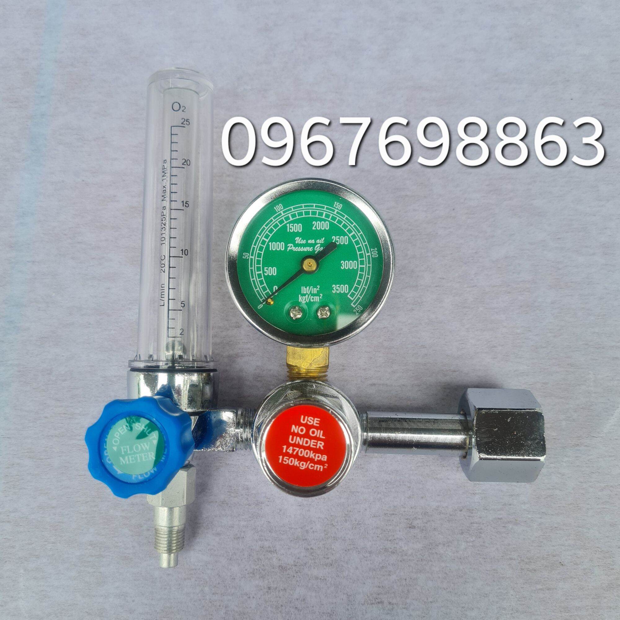 ( Sẵn Hàng ) Đồng Hồ Argon Lắp Cho Bình Khí Argon