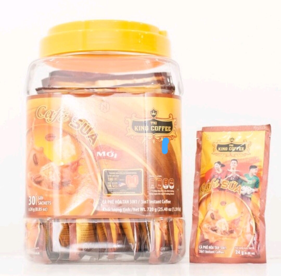 cà phê King cofee hộp nhựa 30 gói