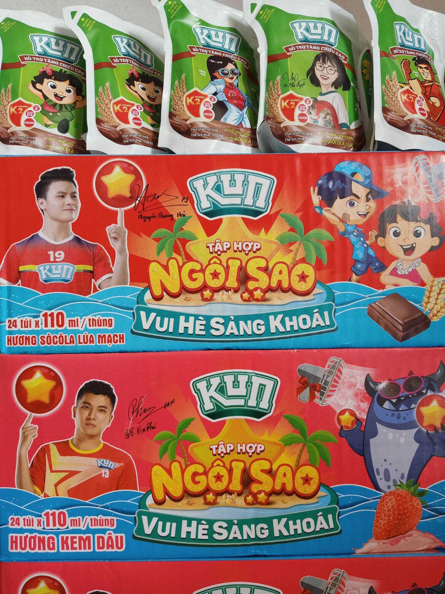 Sữa kun túi vị socola110ml