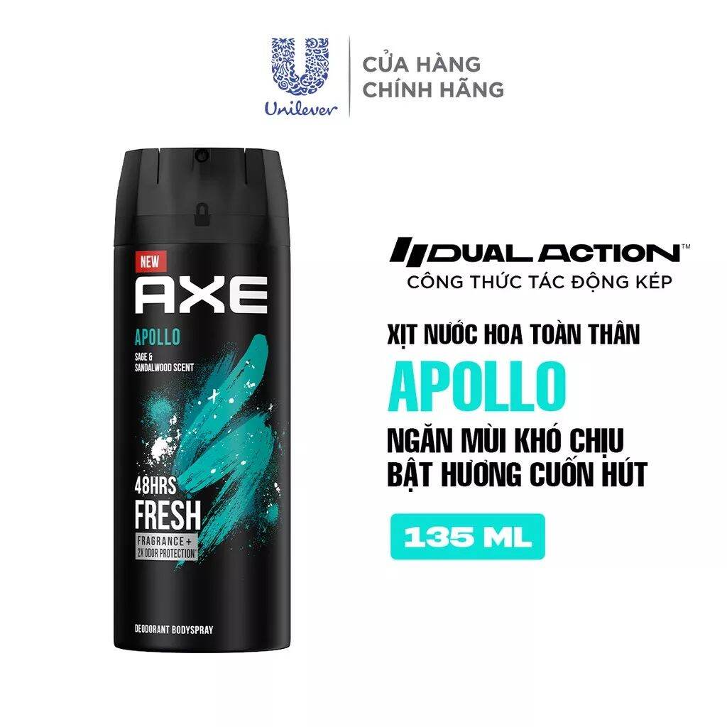 Xịt khử mùi toàn thân Axe 135ml
