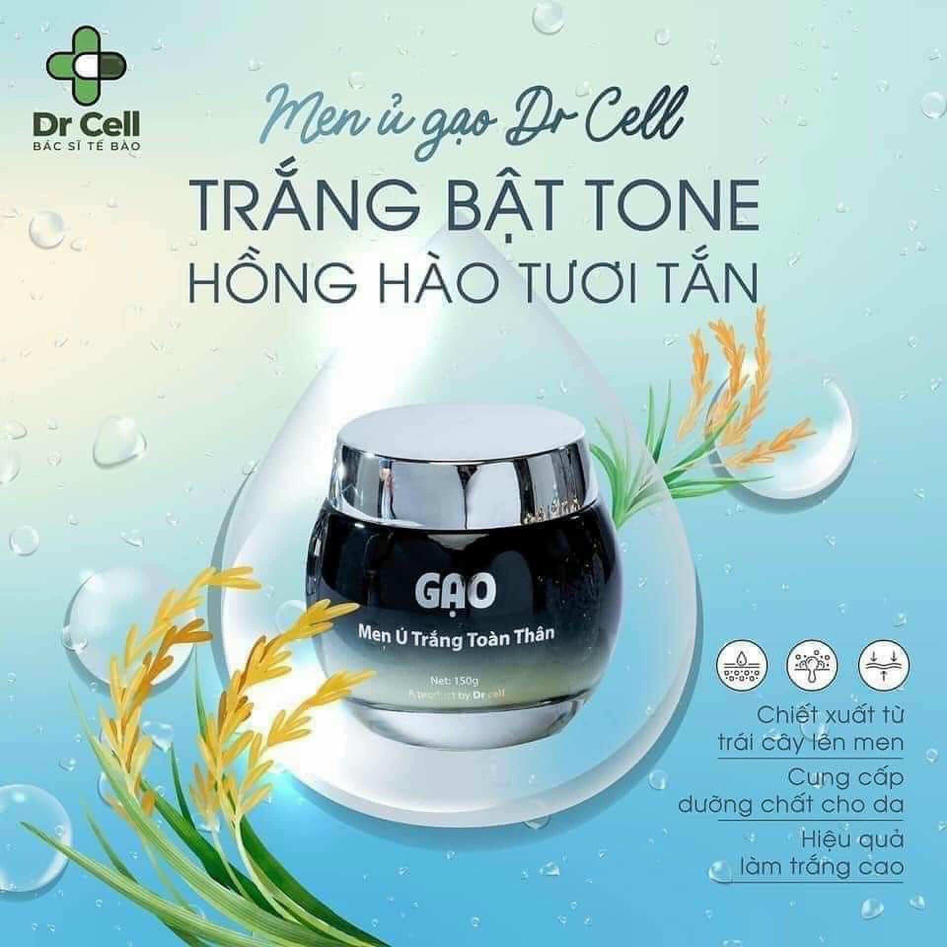 Kem gạo dưỡng body cho da trắng hồng rạng rỡ