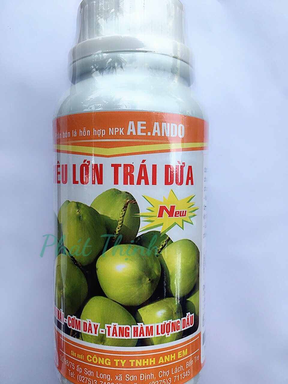 500 ml phân bón lá siêu lớn trái dừa sử dụng chuyên tất cả giống dừa đang trồng