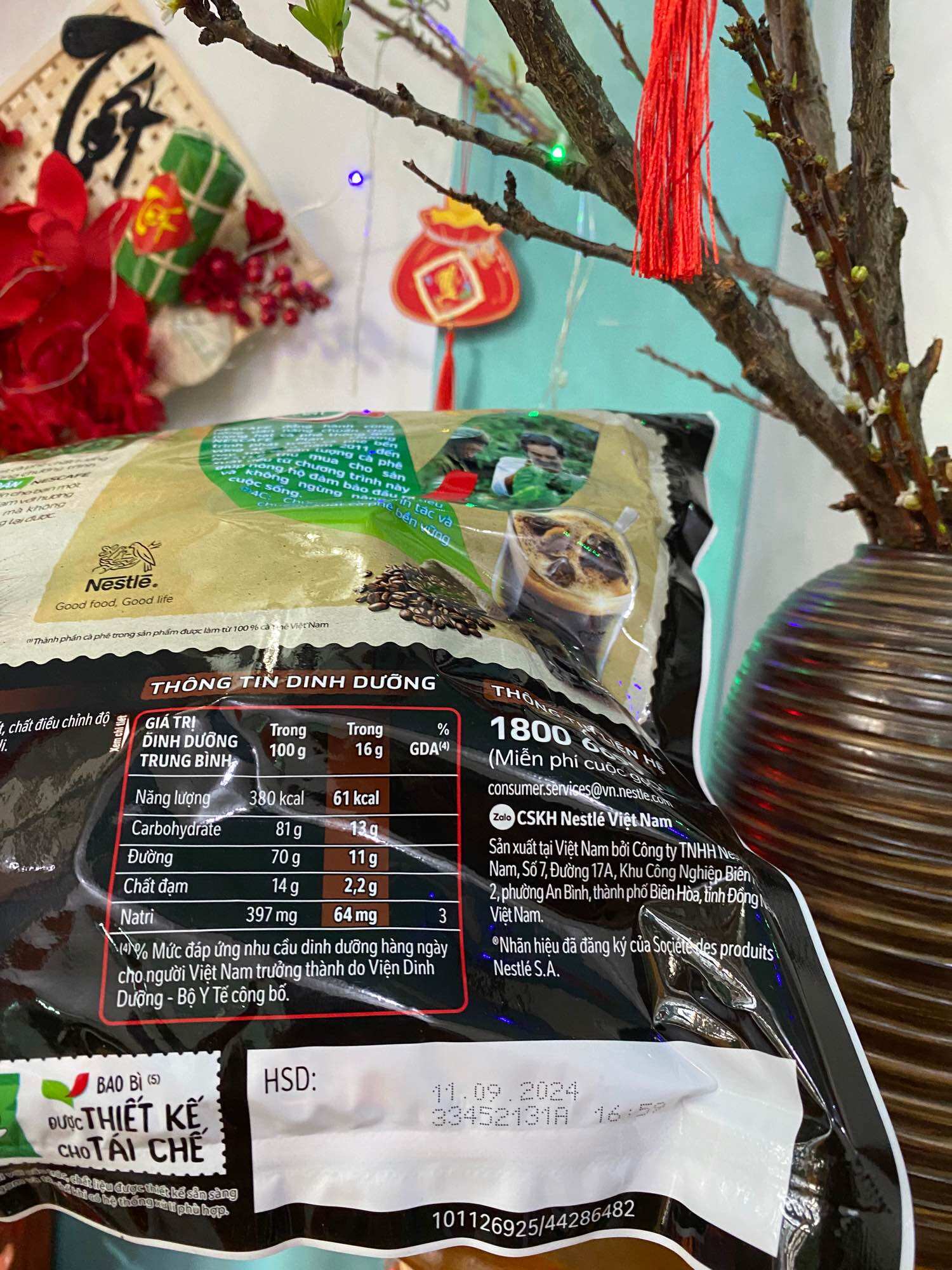 Nescafe Cà phê Việt-Combo 4 bịch Cafe Việt*35 gói*16g