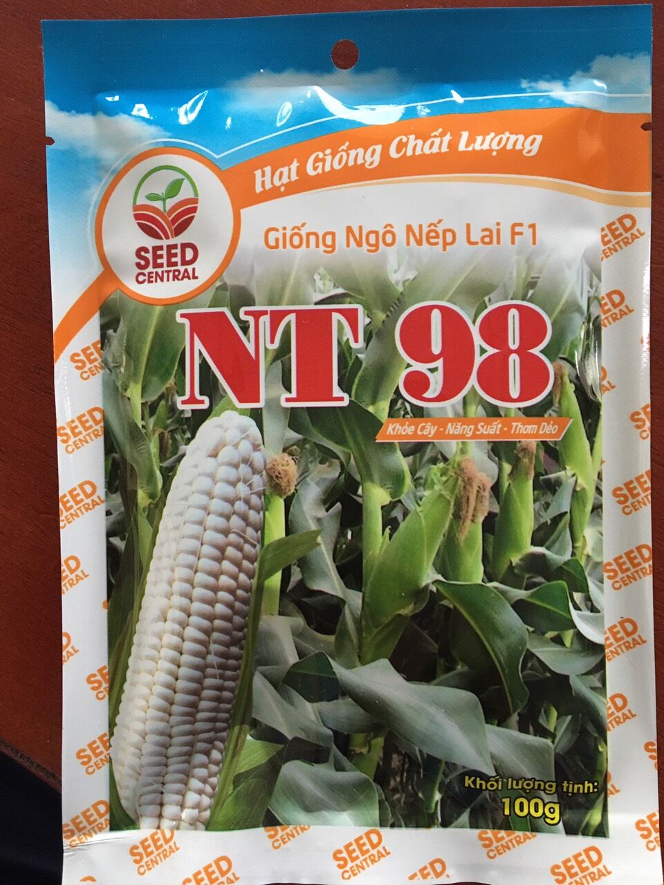 Hạt giống ngô nếp f1 nt98 gói 100g