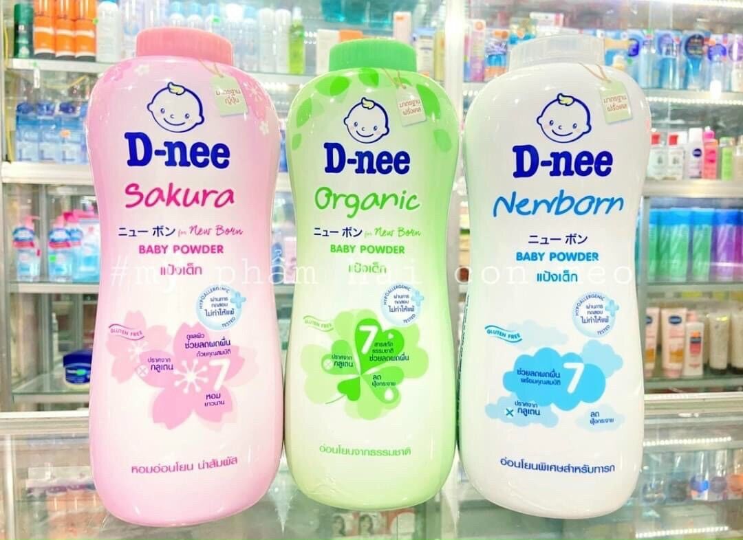 Phấn rôm em bé dnee thái lan d-nee baby powder 380g