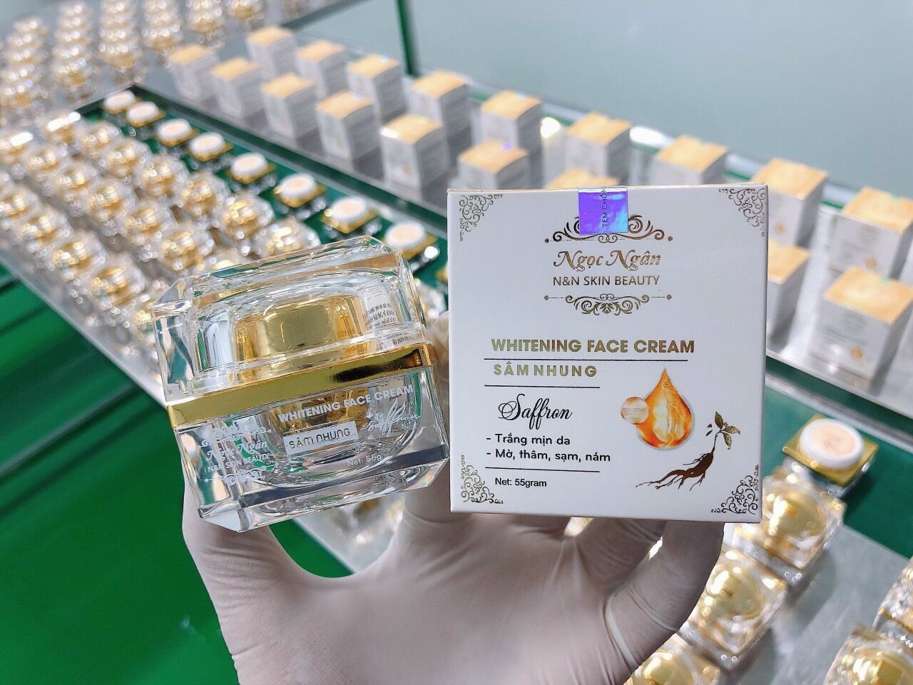 KEM SÂM NHUNG SAFFRON CAO CẤP hủ to 25gr