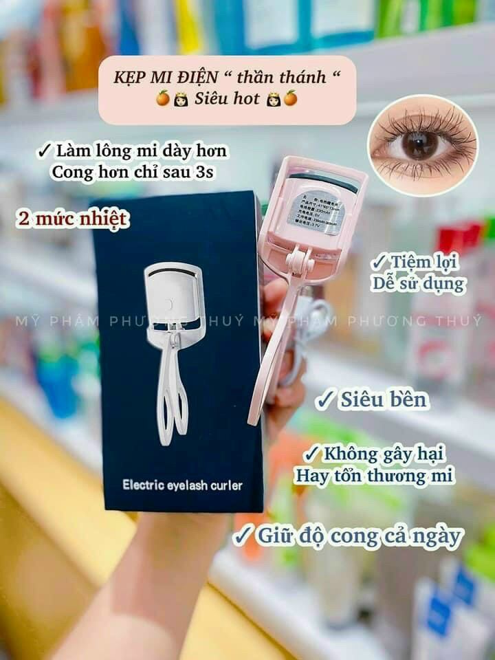Bấm mi điện siêu cong mi.