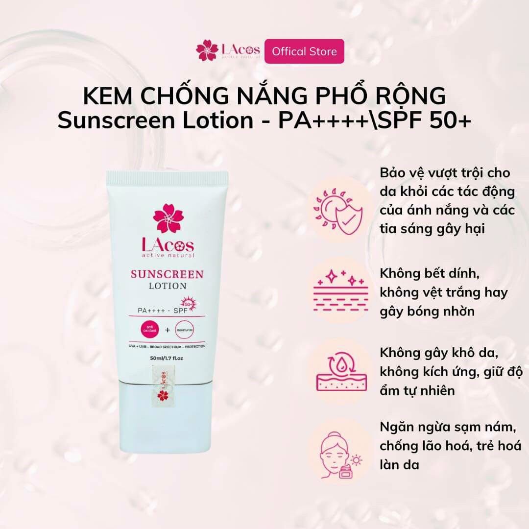 Kem chống nắng Phổ Rộng LAcos