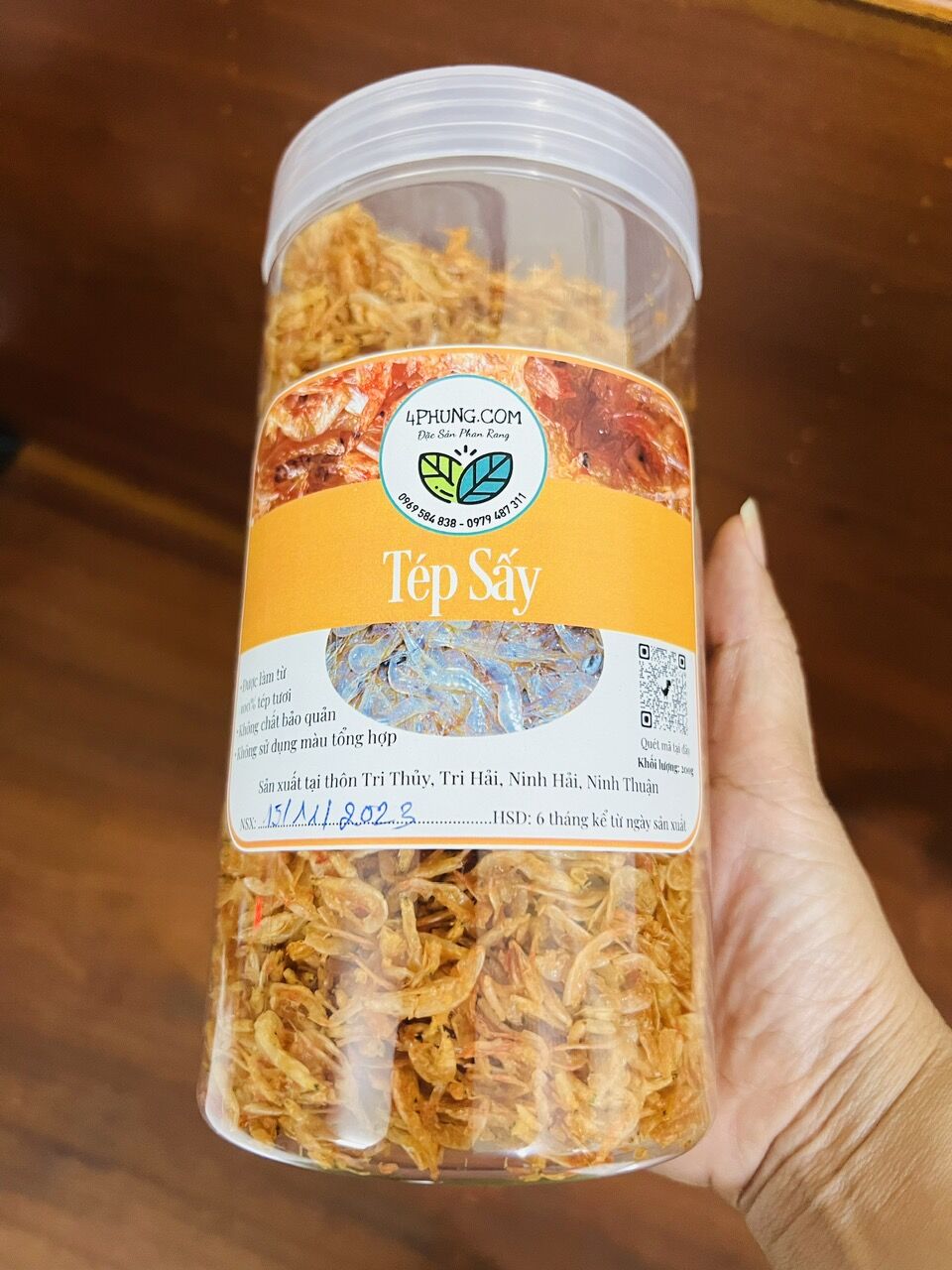 Tép sấy 200g, có tẩm gia vị