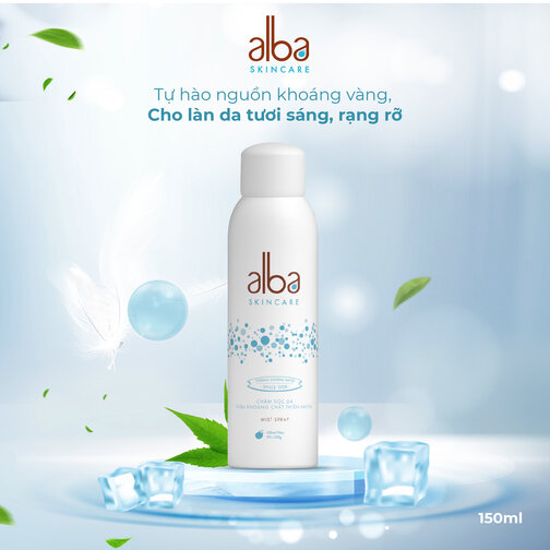 Xịt khoáng chăm sóc da thiên nhiên Skincare Alba