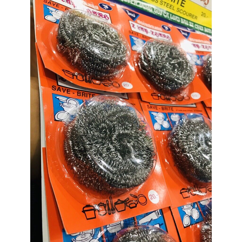 🏵️ Lốc 12 Miếng CƯỚC SẮT Chà Nồi (Hình thật)