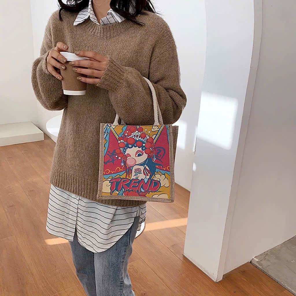 Túi cói mini size 20cm tiện lợi