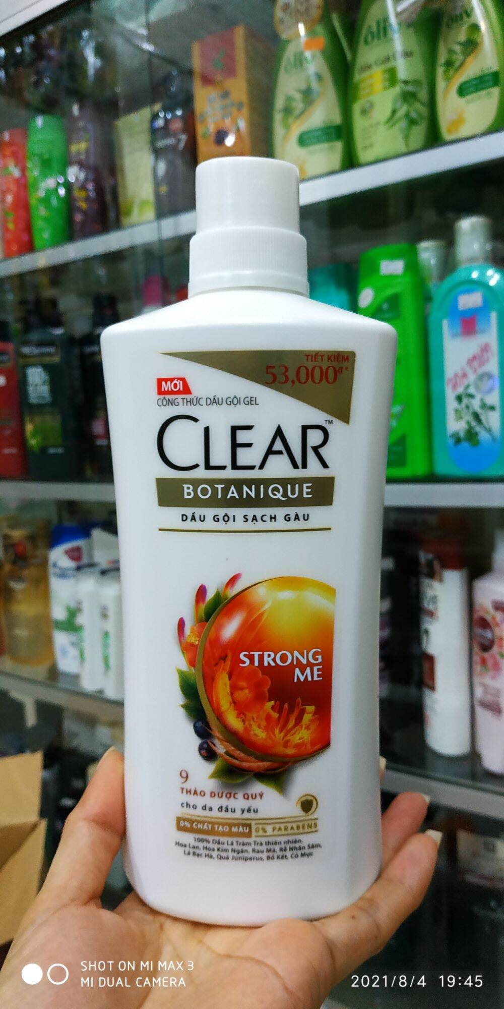 [Hcm]Dầu Gội Sạch Gàu Số 1"Clear 9 Loại Thảo Dược"650Gr_Sạch Gàu & An Toàn Cho Da Đầu!