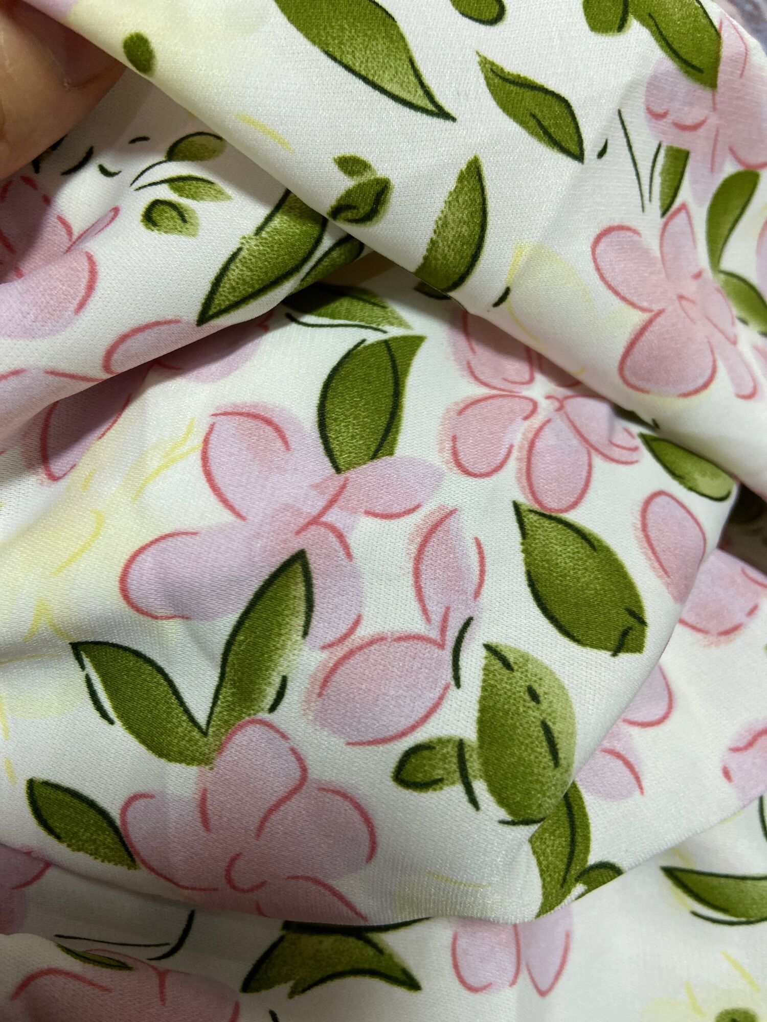 50cm vải lụa mango hoa nhí mềm mịn mát co giản may bé khổ 1m5 (2-3)