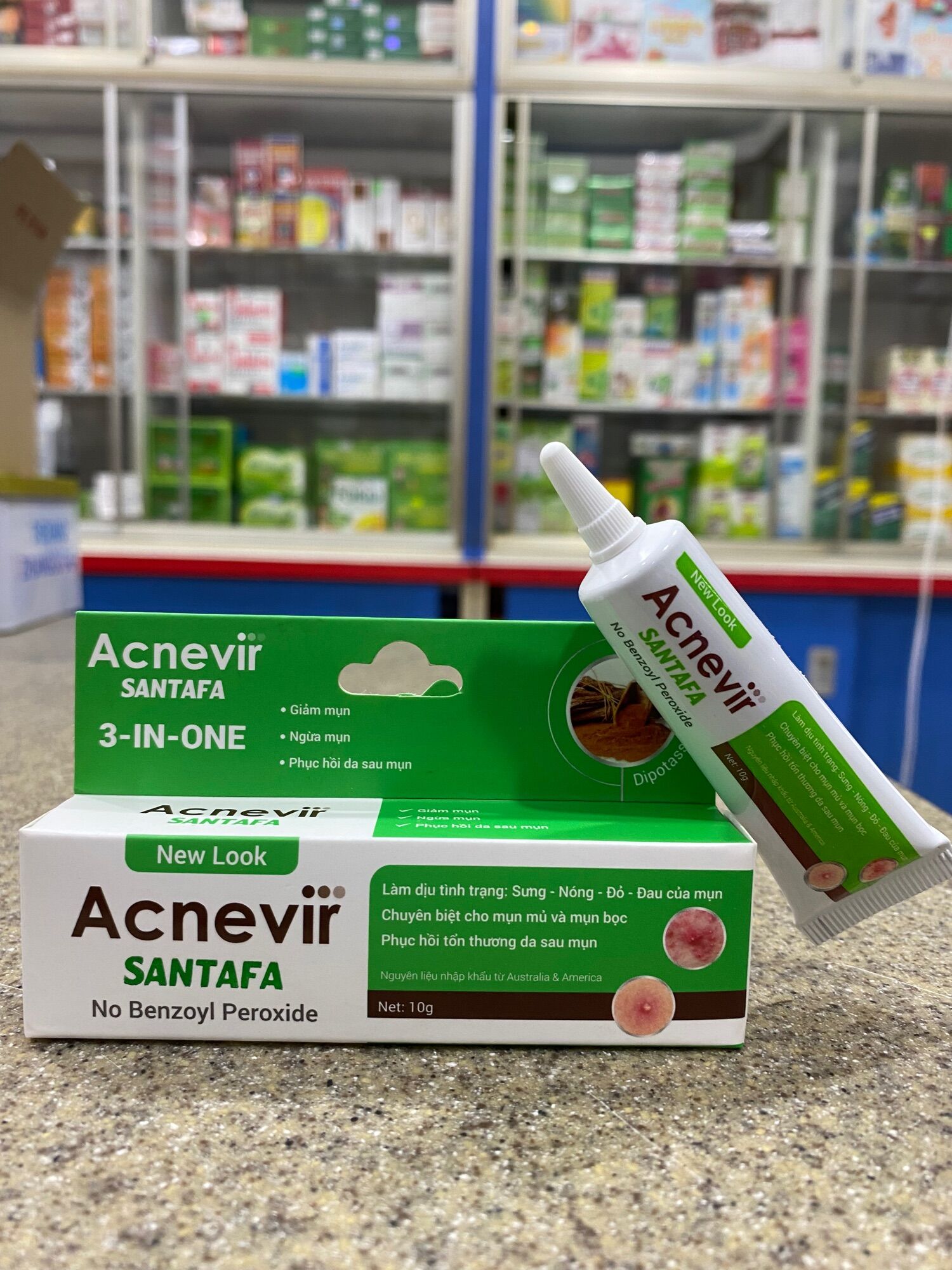 Kem giảm mụn mủ, mụn trứng cá Acnevir 10g
