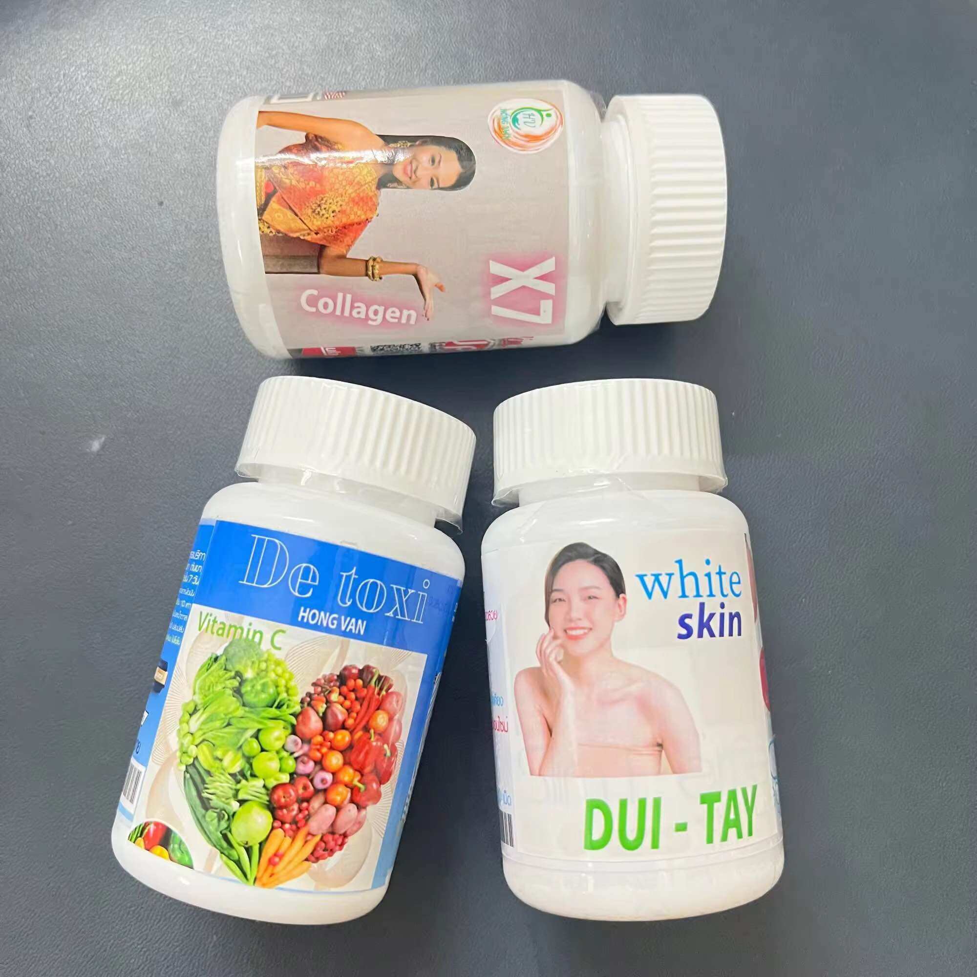 Combo collagen x7, vitamin c, Tay - Dùi 30v 30ngày c