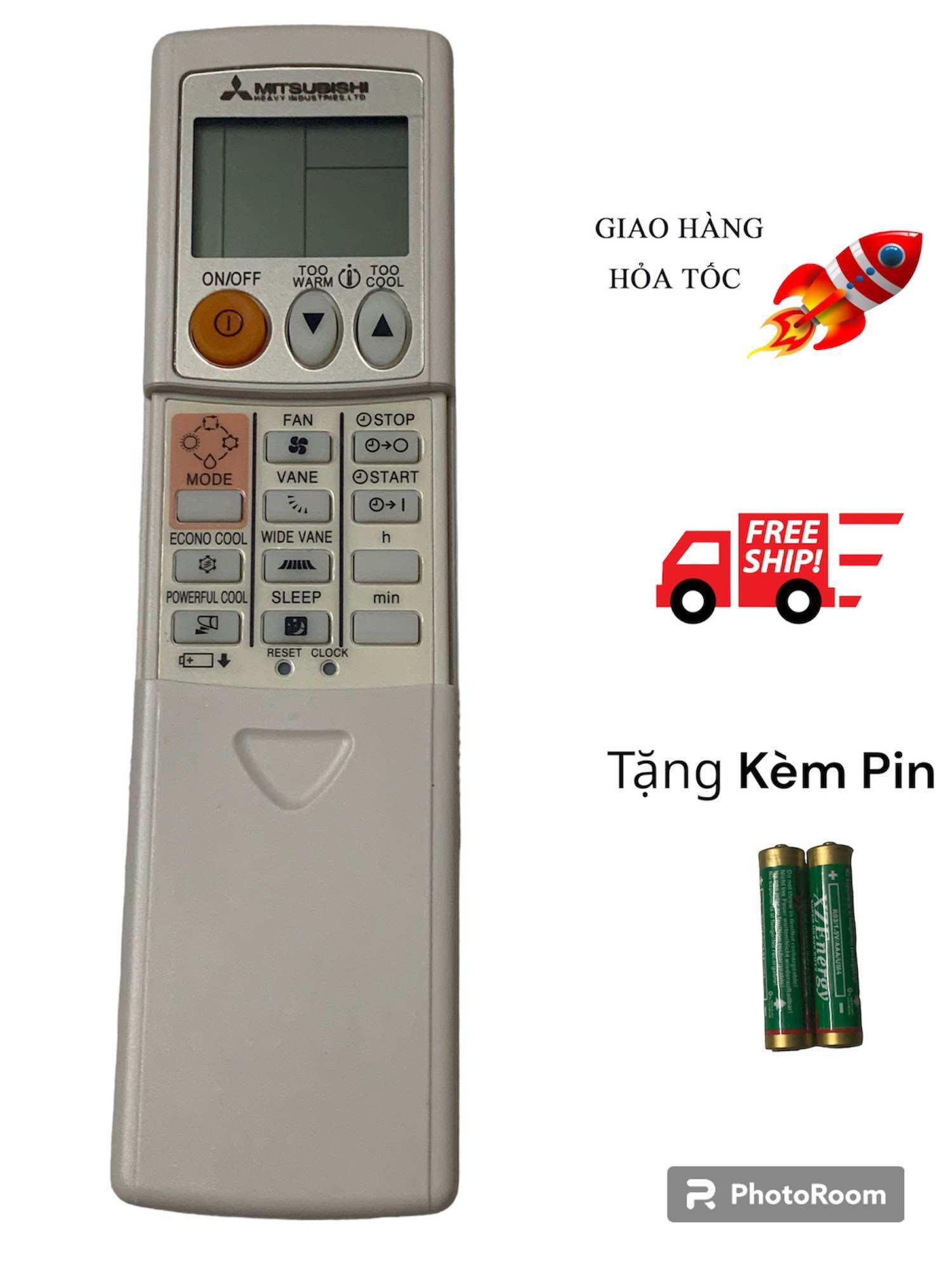Remote điều khiển điều hòa đa năng máy lạnh mitsubishi. bấm được nhiều đời máy lạnh mitsubishi
