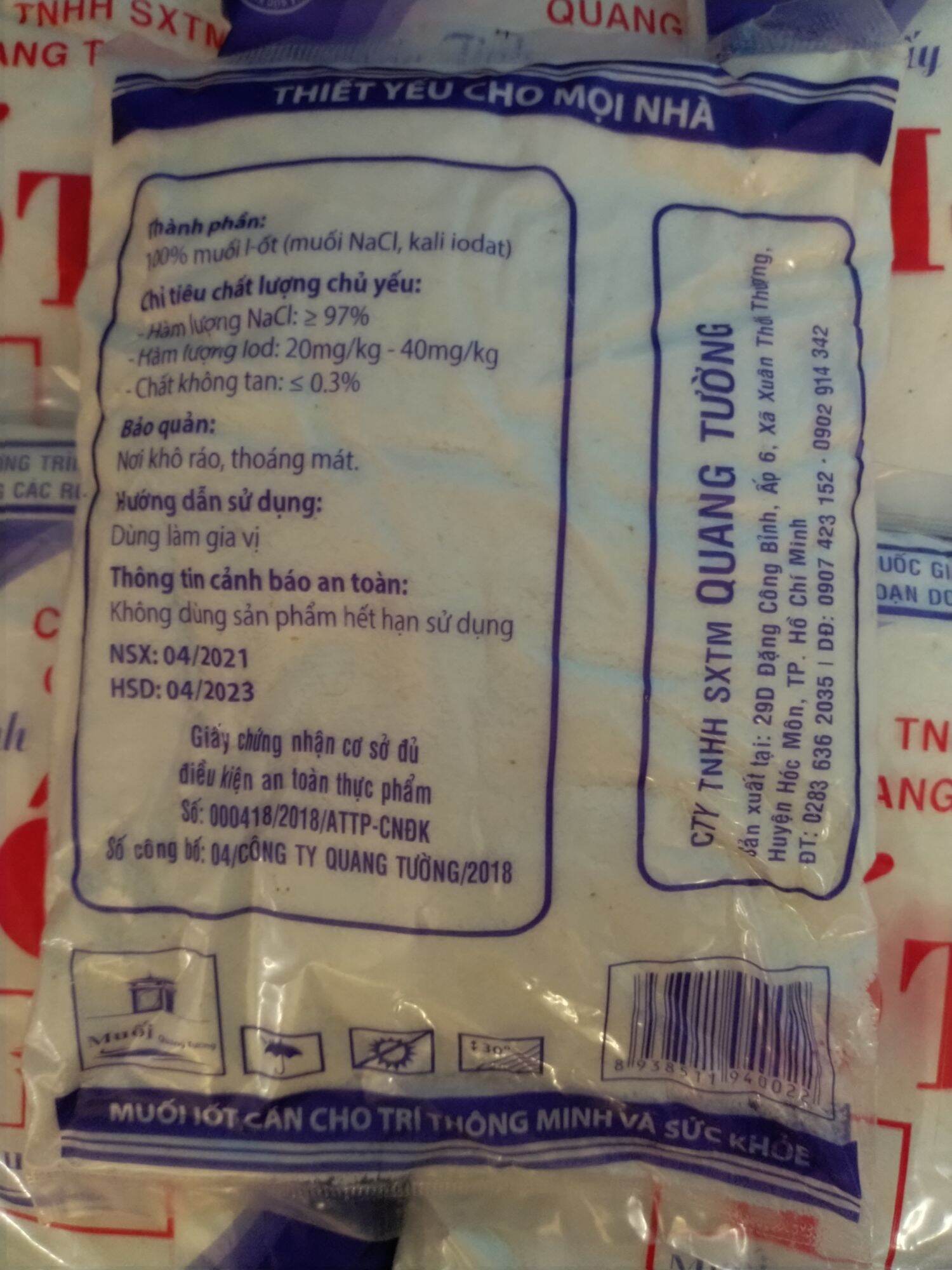 Combo 6 bịch muối sấy tinh I - ỐT 400G/bịch