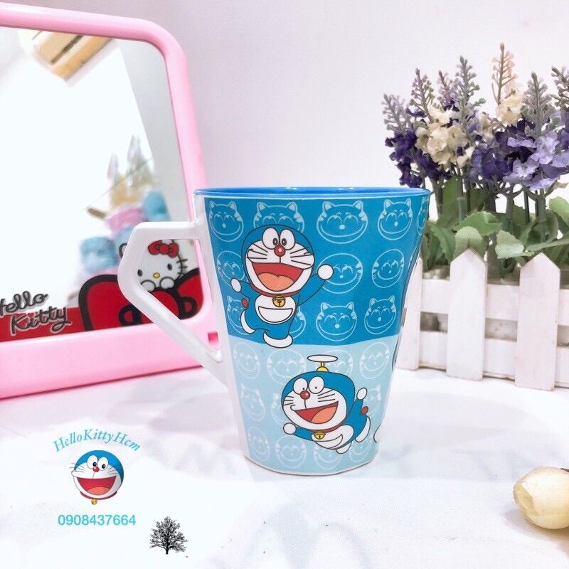 Ly Quai 450ml Melamin HelloKitty Doreamon