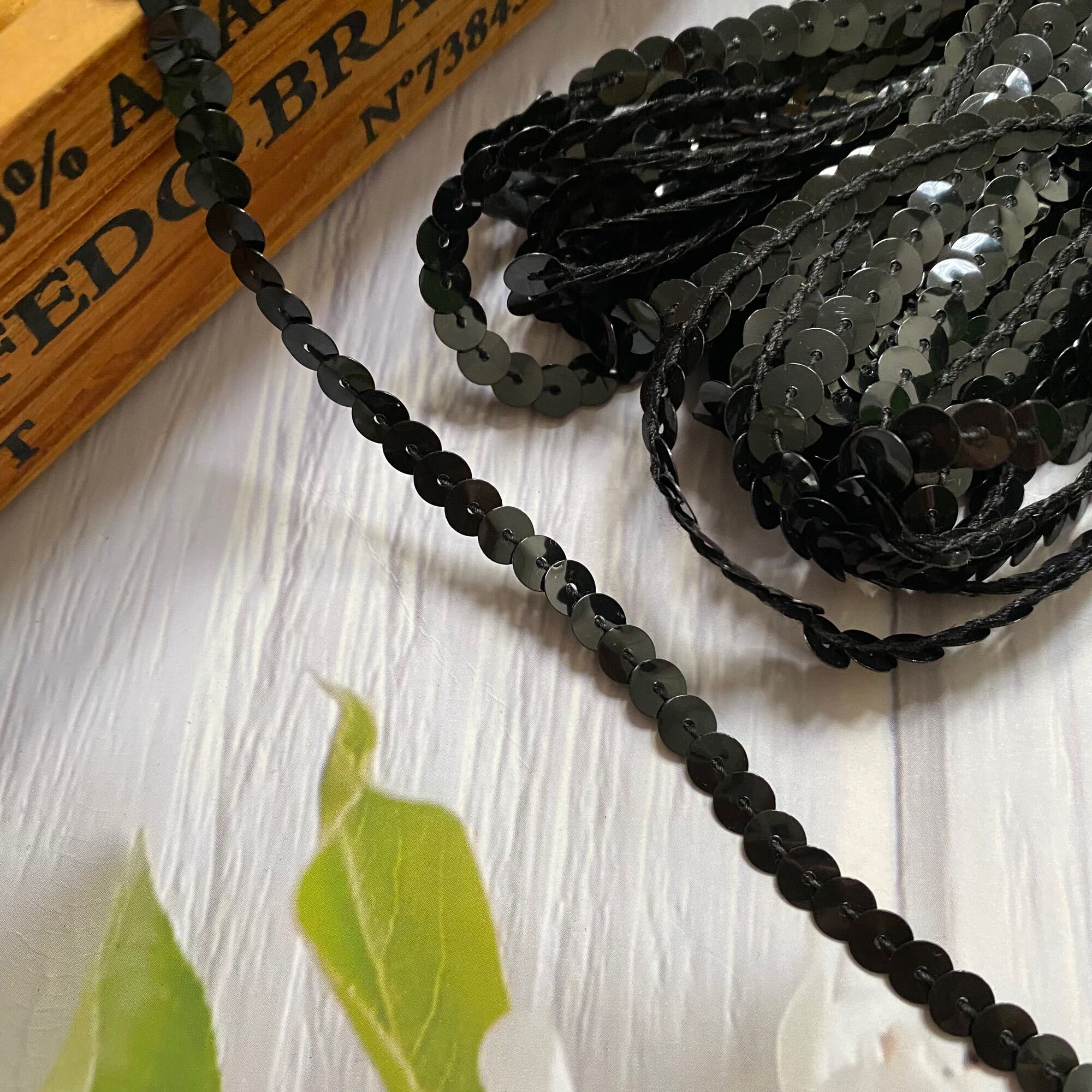 (DÂY 10 MÉT) DÂY KIM SA TRANG TRÍ , BẢN RỘNG 6MM.