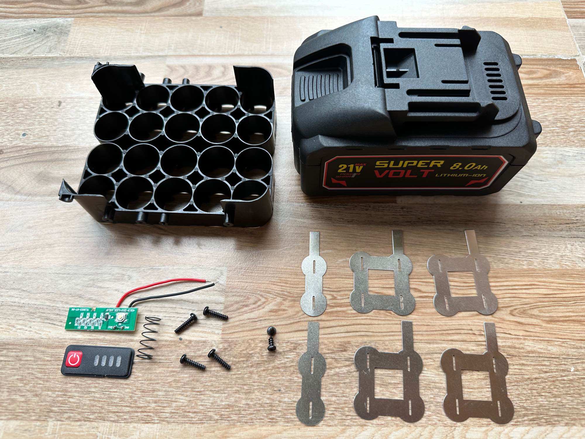 Bộ vỏ pin makita 21700 5s 2p chống sốc