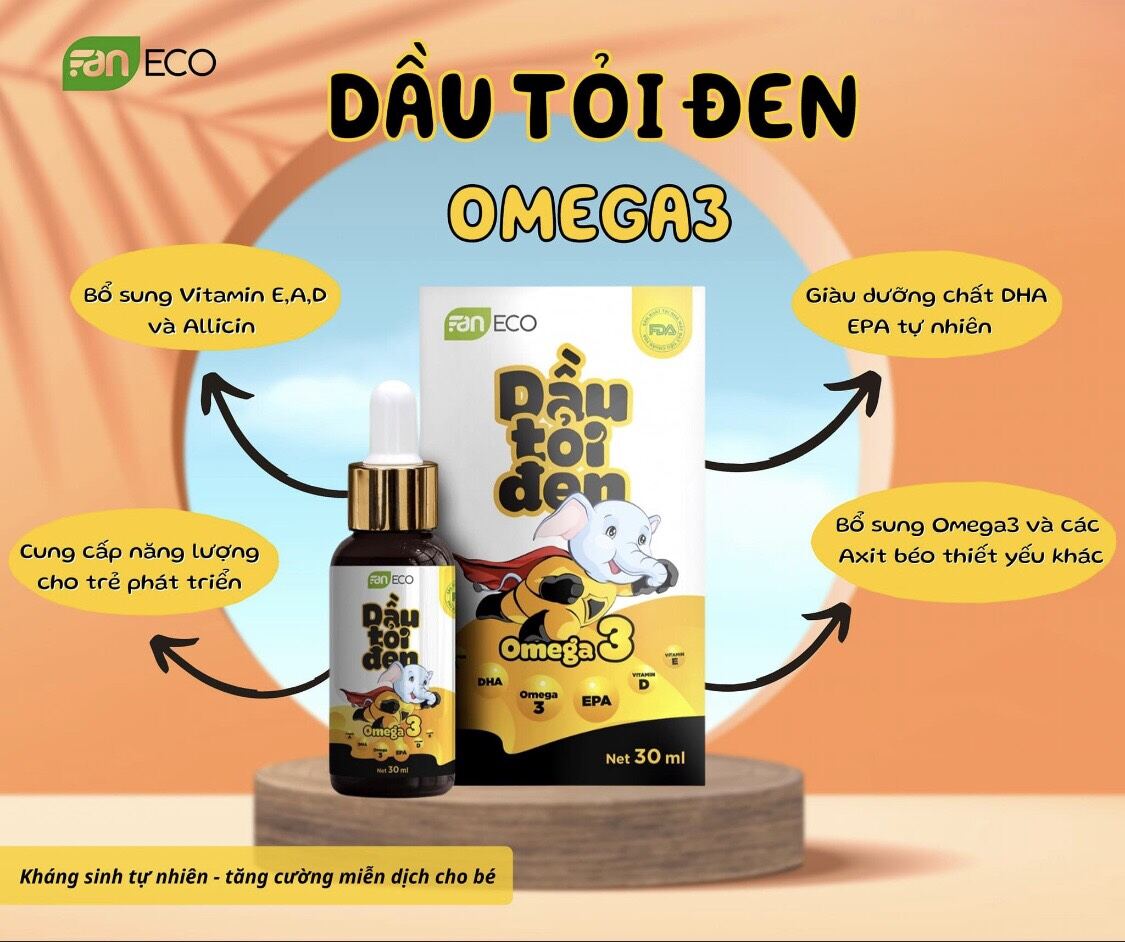 Dầu tỏi đen omega3 faneco 30ml