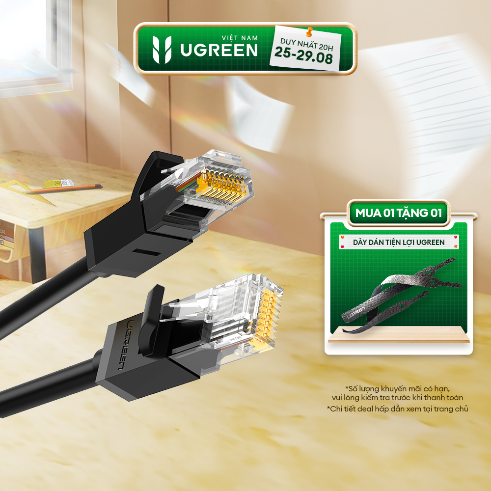 Ugreen Ethernet Cable Cat6 Lan Cable UTP CAT 6 RJ 45 Network Cable 10m/50m Patch Cord for Laptop Router RJ45 Network Cable