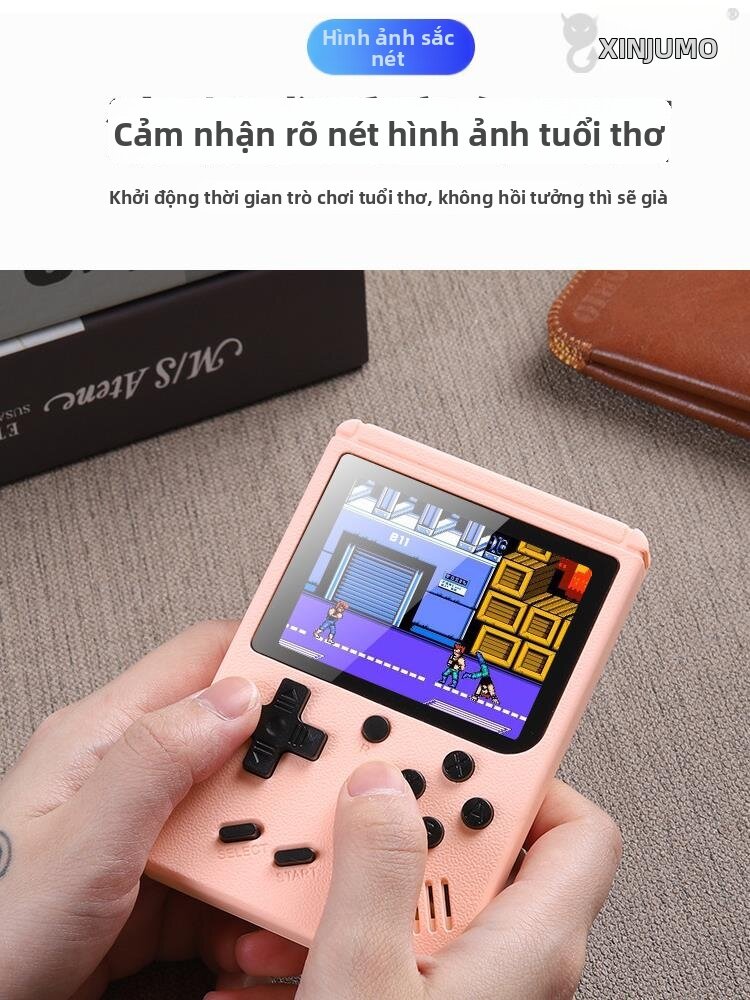 XINJUMO | Máy Chơi Game Nhỏ Gọn Phong Cách Retro Có Tích Hợp Pin Dự Phòng