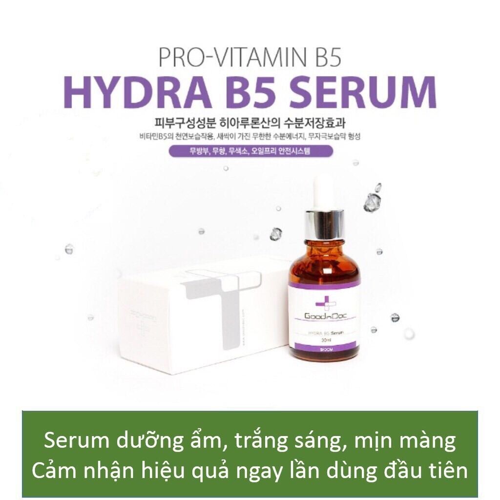 Serum Goodndoc Hydra B5:30Ml Cấp Ẩm Phục Hồi Da Tổn Thươngtái Tạo Da Khoẻ Căng Bóng Săn Chắc