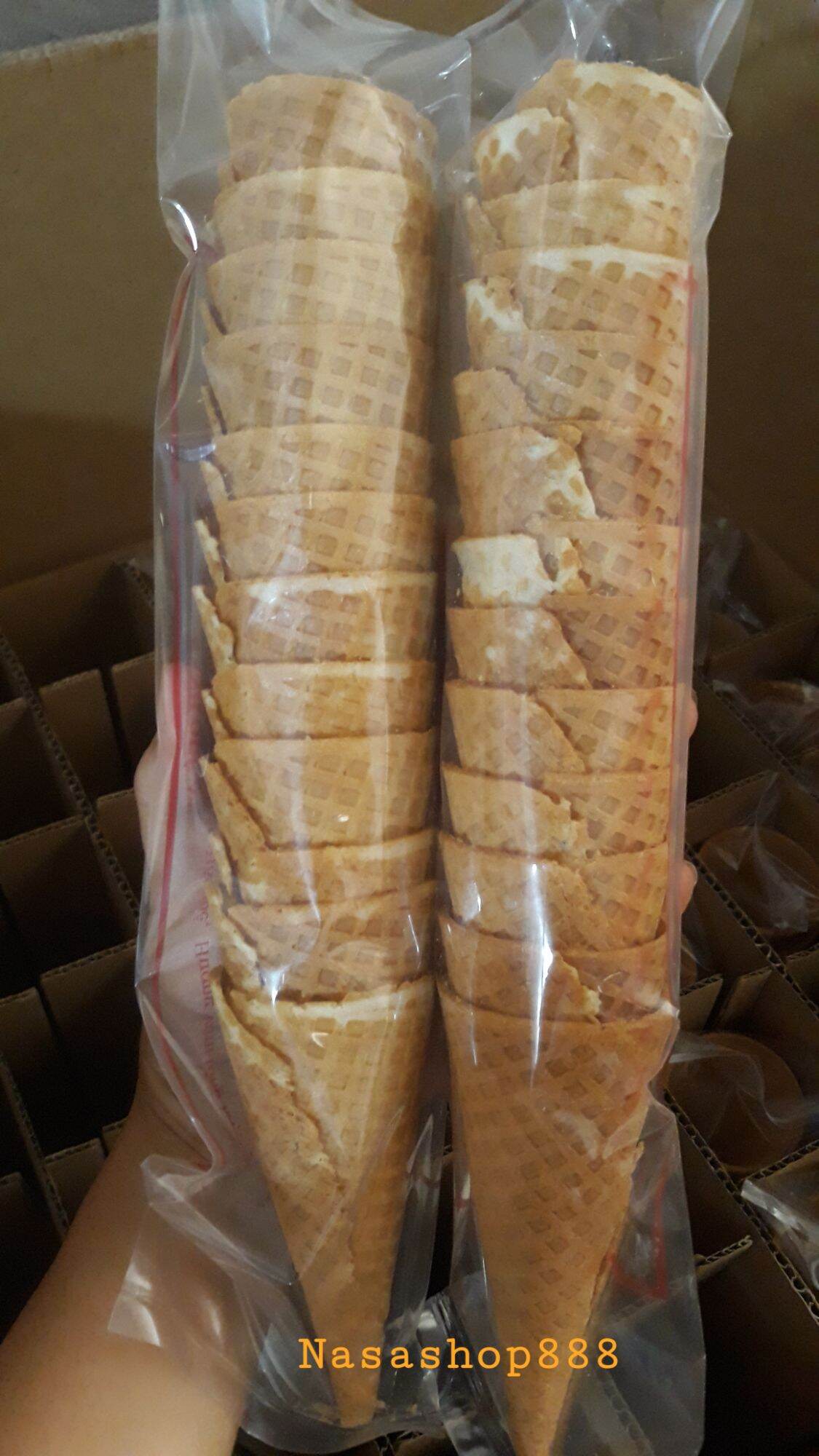 Bịch 8 cái bánh ốc quế socola ăn kem