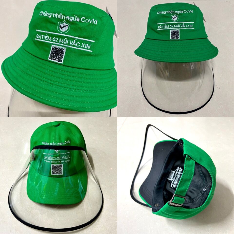 NÓN CHỐNG DỊCH THẺ XANH CHO NGƯỜI LỚN, MŨ CHỐNG GIỌT BẮN CHO NAM NỮ