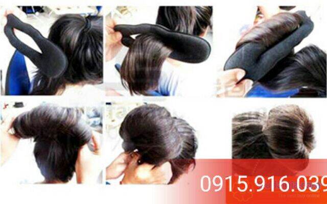 Bộ 4 Dụng Cụ Tạo Kiểu Tóc Đa Năng, Búi Tóc