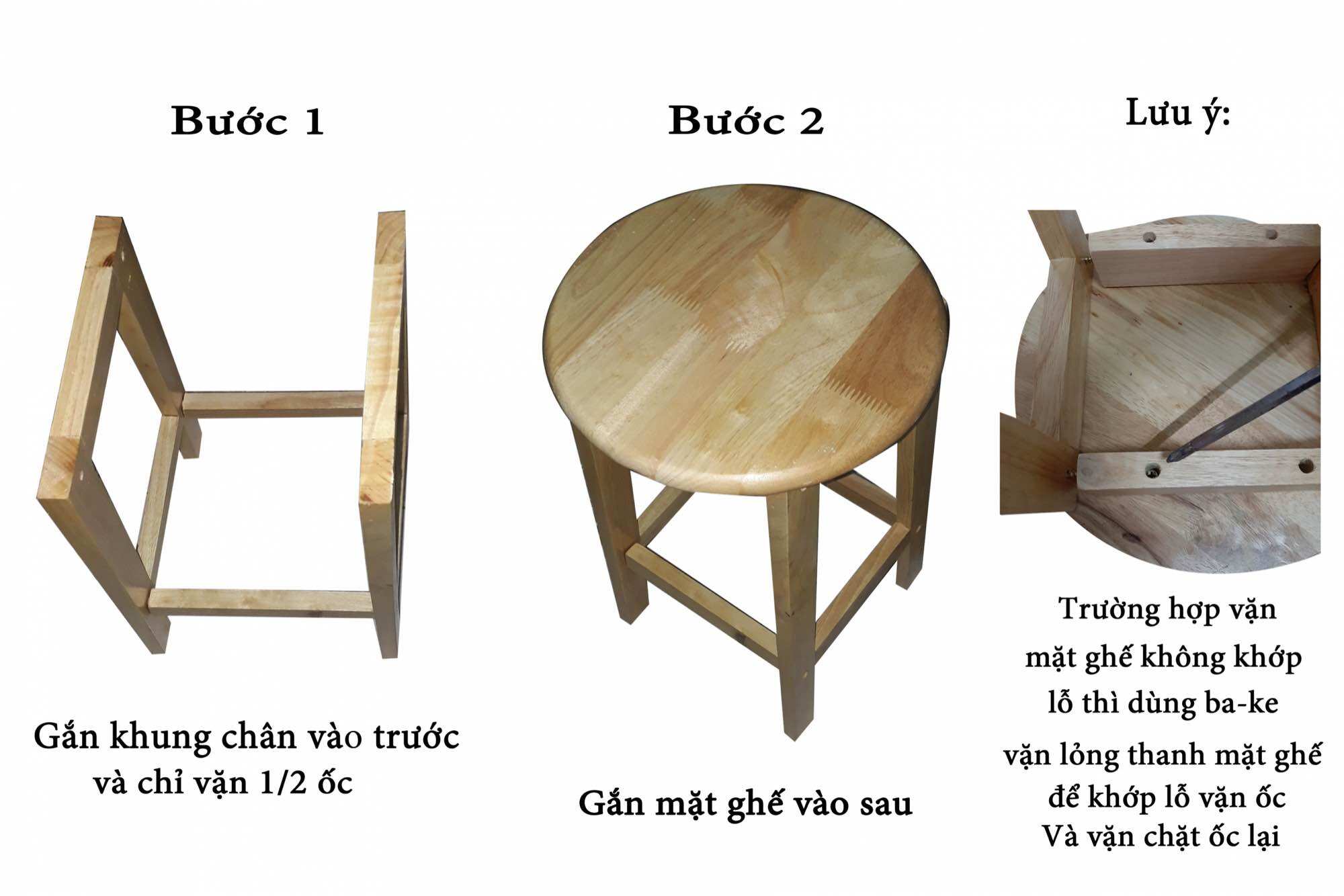 GHẾ ĐÔN CAO 60CM GỖ CAO SU