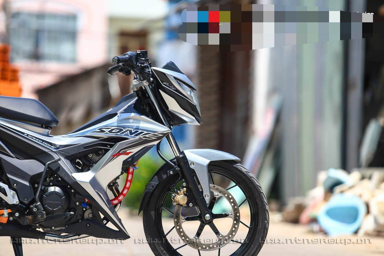 TEM RỜI SONIC 150 BẠC TRẮNG  - DECAL RUBY