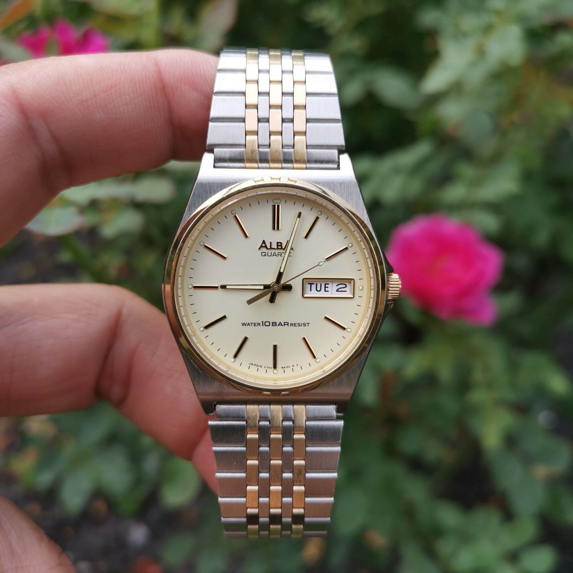 Đồng hồ nam si nhật 💞 alba - quartz ✨ size 35 mm 💞 size dây 20 cm ✨ chống nước 100 mét 💞 n.115