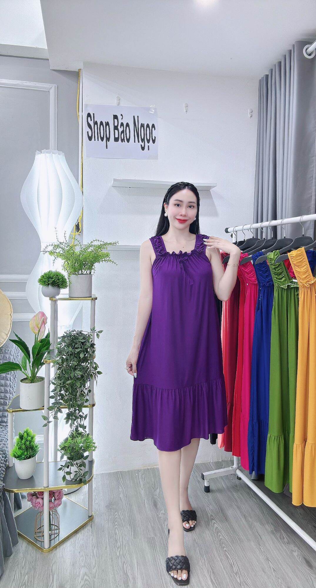 (Size 40-95kg) Đầm ngủ thun lạnh