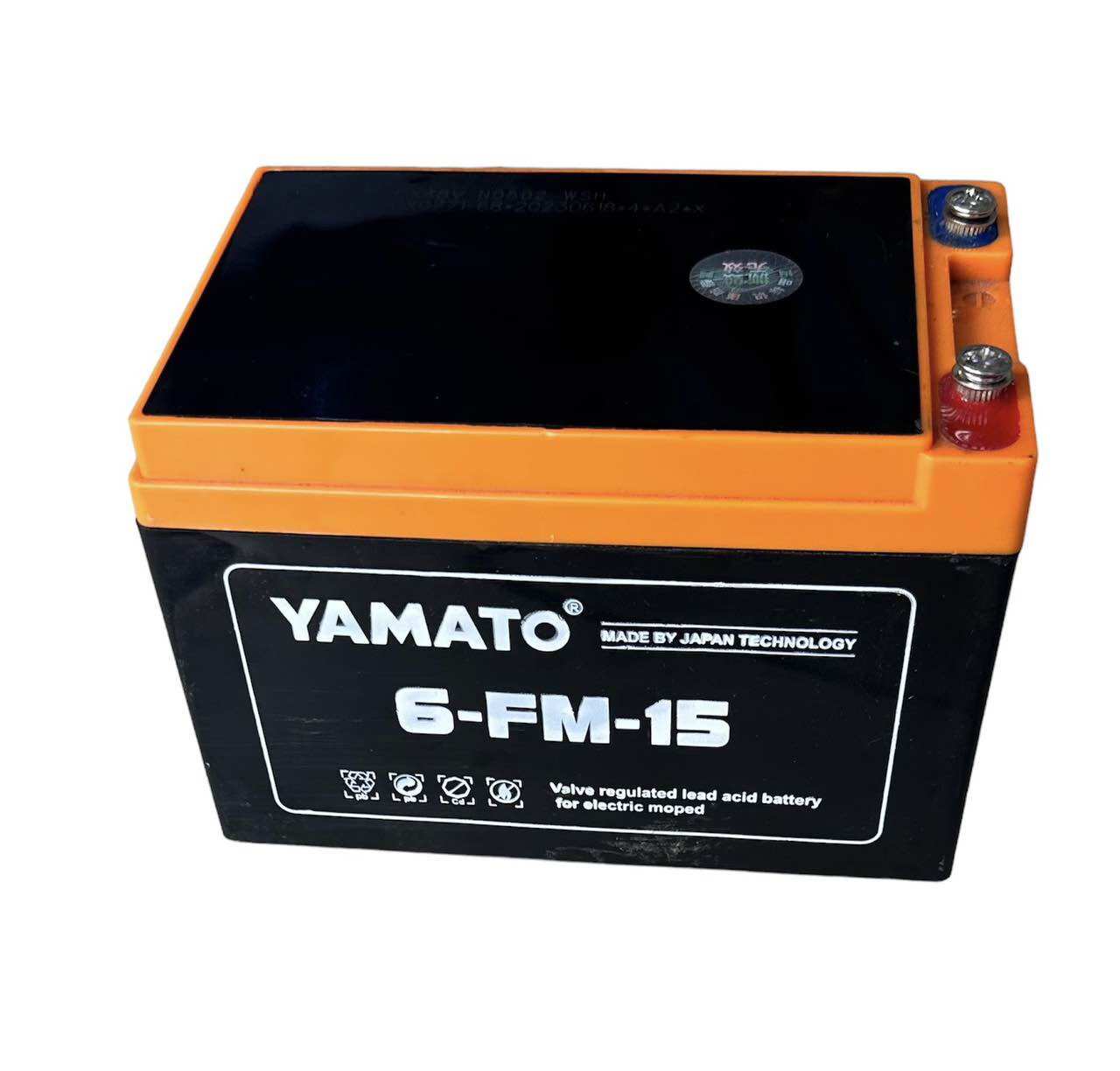Bộ bình acquy xe điện yamato 12v 14ah bảo hành 12 tháng