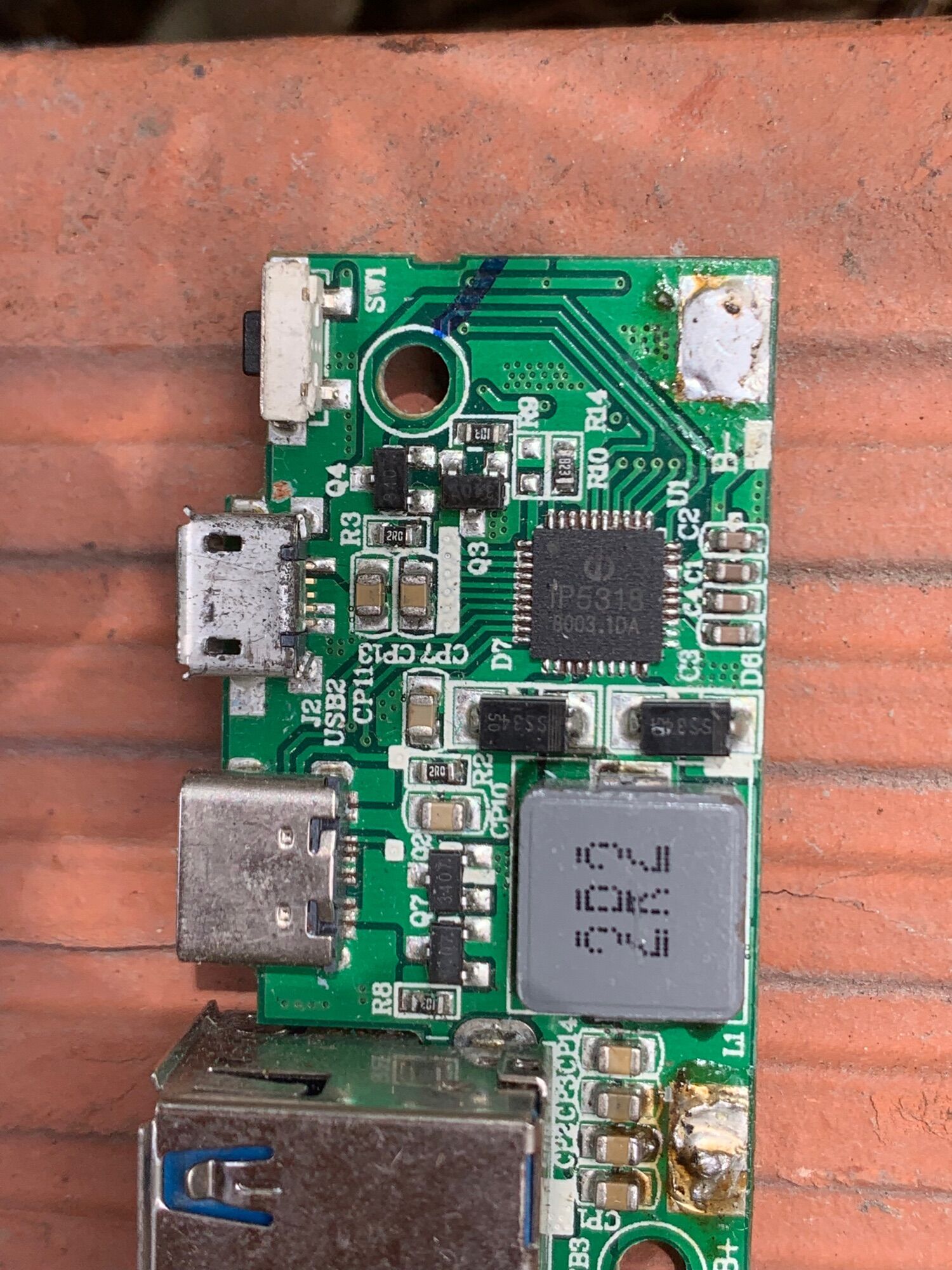 Mạch sạc nhanh-sạc dự phòng 18w IP5318(tháo sạc dự phòng)