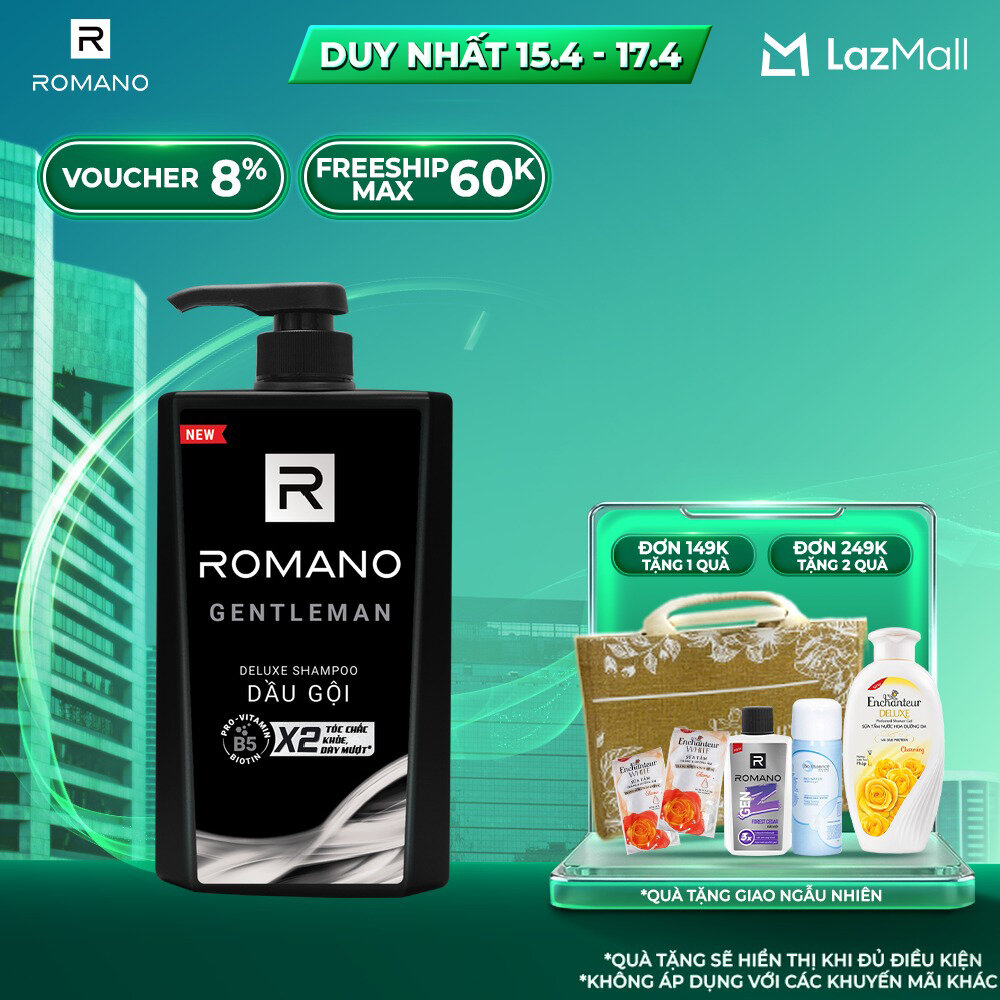 Sữa tắm hương nước hoa Romano Gentleman 650g