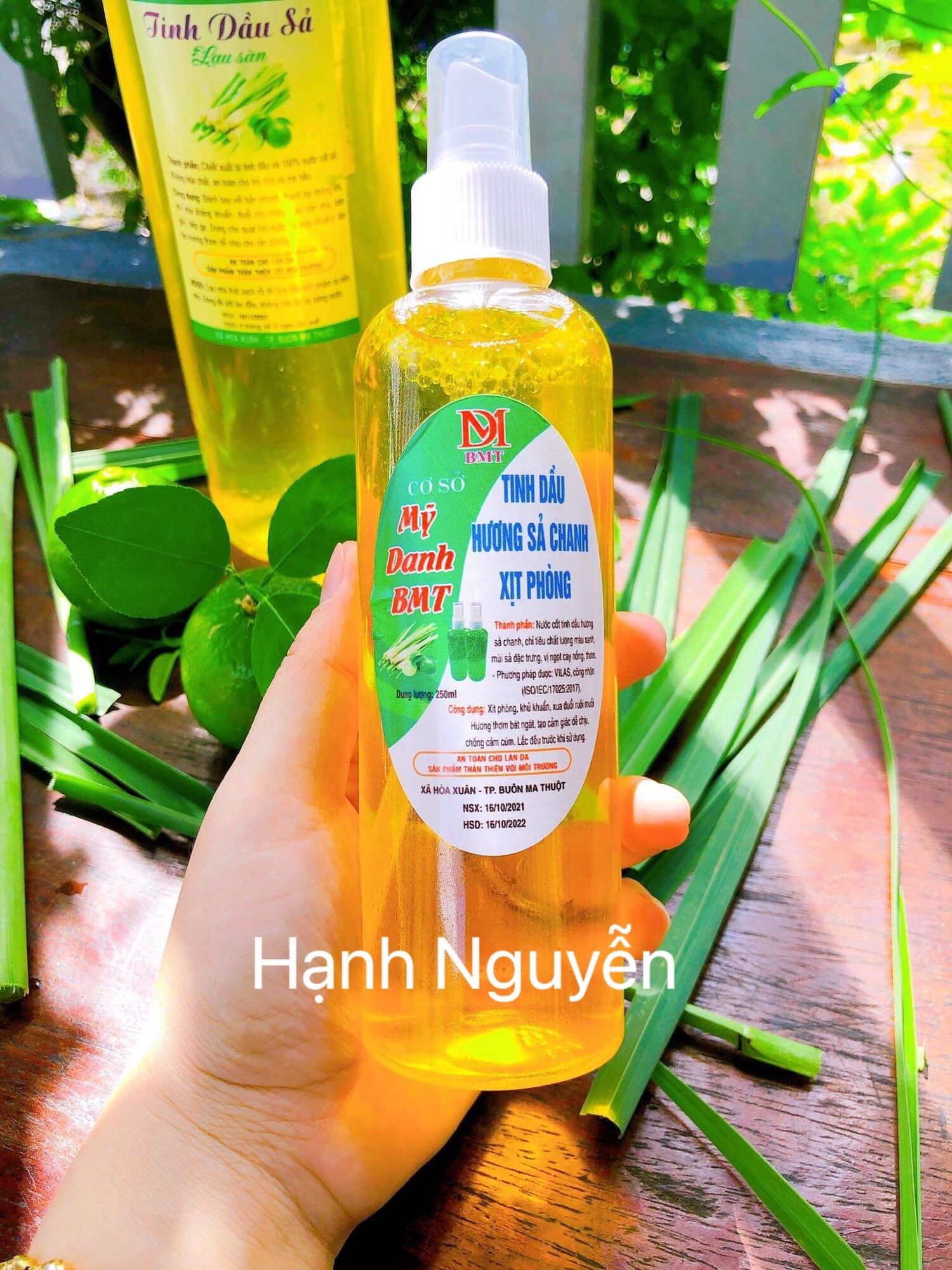 Tinh dầu sả chanh - Xịt phòng- Combo 2 chai
