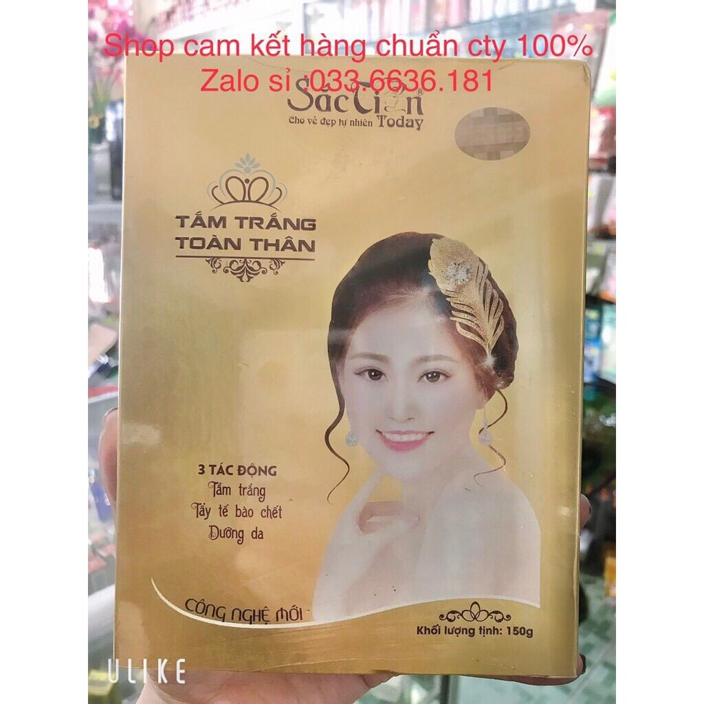 Tắm trắng sắc tiên today 3 tác động tắm trắng,tẩy tế bào chết ,dưỡng da