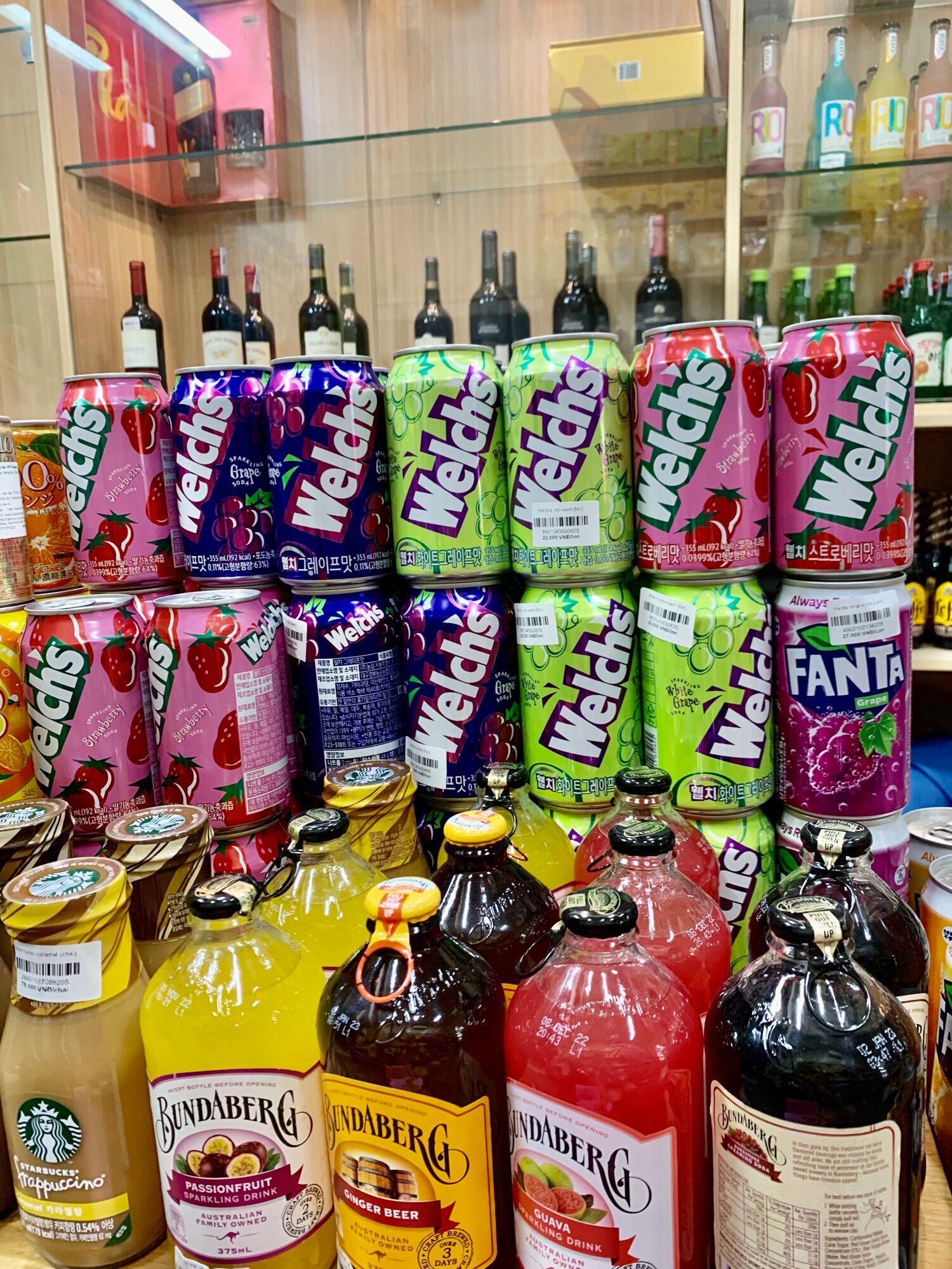 Combo 6 Lon Nước Ngọt Welch’s Hàn Quốc- 3 Vị