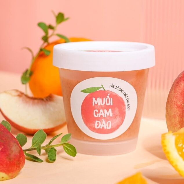 Tẩy bào chết da muối cam đào onaya chính hãng